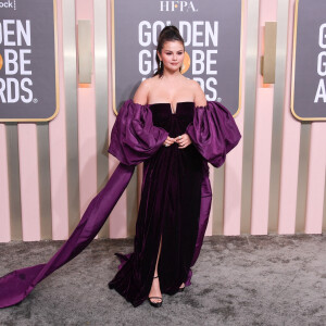 Selena Gomez au photocall de la 80ème cérémonie des Golden Globe, au "Beverly Hilton" à Los Angeles, le 10 janvier 2023. 