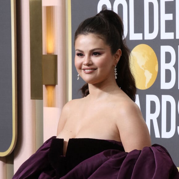 Selena Gomez au photocall de la 80ème cérémonie des Golden Globe, au "Beverly Hilton" à Los Angeles, le 10 janvier 2023. 