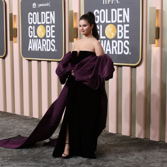Selena Gomez au photocall de la 80ème cérémonie des Golden Globe, au "Beverly Hilton" à Los Angeles, le 10 janvier 2023. 