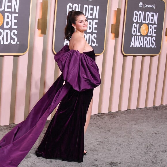 Selena Gomez au photocall de la 80ème cérémonie des Golden Globe, au "Beverly Hilton" à Los Angeles, le 10 janvier 2023. 