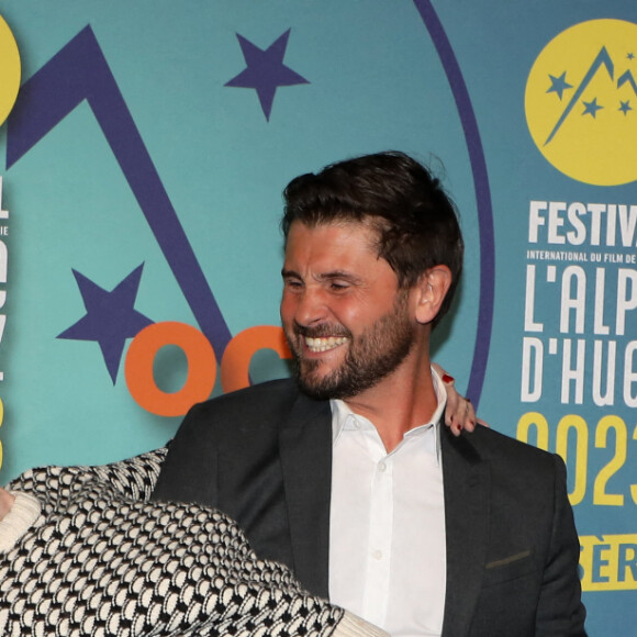 Chantal Ladesou et Christophe Beaugrand - Cérémonie d'ouverture du 26e Festival international du film de comédie de l'Alpe d'Huez, le 16 janvier 2023. © Dominique Jacovides / Bestimage