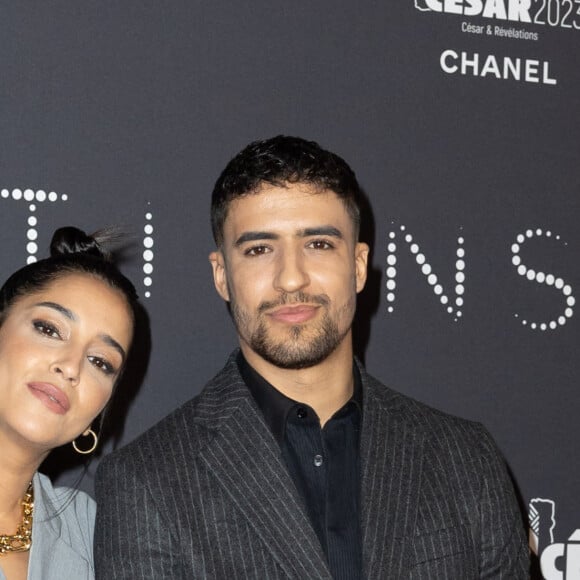 Leïla Bekhti et Shain Boumedine - Photocall de la soirée des révélations des Cesar 2023 au Trianon à Paris le 16 janvier 2023. © Olivier Borde/Bestimage