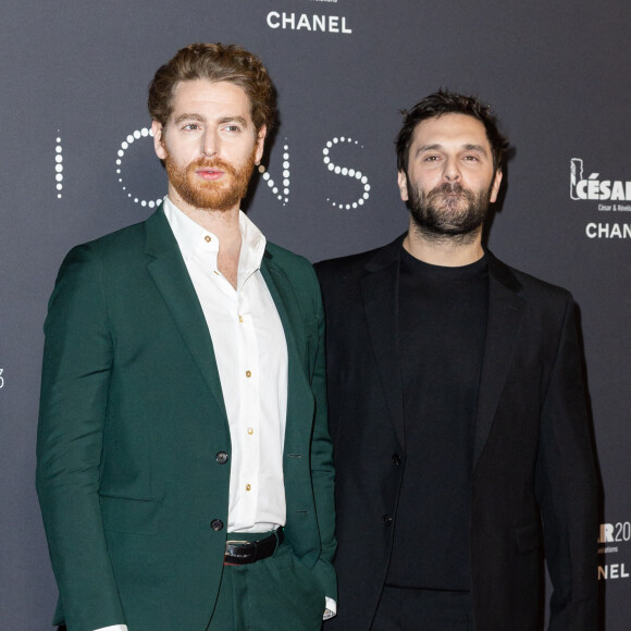 Pablo Pauly et Pio Marmaï - Photocall de la soirée des révélations des Cesar 2023 au Trianon à Paris le 16 janvier 2023. © Olivier Borde/Bestimage