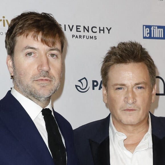 Albert Serra, Benoit Magimel au photocall de la 28ème Cérémonie des Lumières de la presse internationale au Forum des Images à Paris le 16 janvier 2023. © Marc Ausset-Lacroix / Pierre Perusseau / Bestimage 