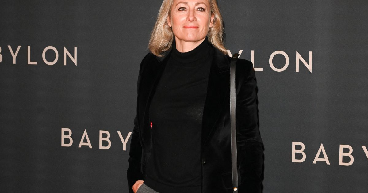 Anne-Sophie Lapix à la première du film Babylon au cinéma Le Grand Rex