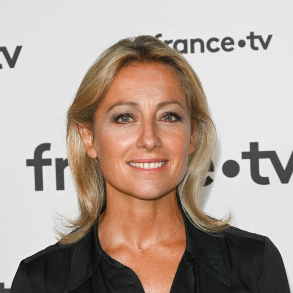 Anne-Sophie Lapix au photocall pour la conférence de presse de rentrée de France TV à la Grande Halle de la Villette à Paris, France, le 6 juillet 2022. © Coadic Guirec/Bestimage 
