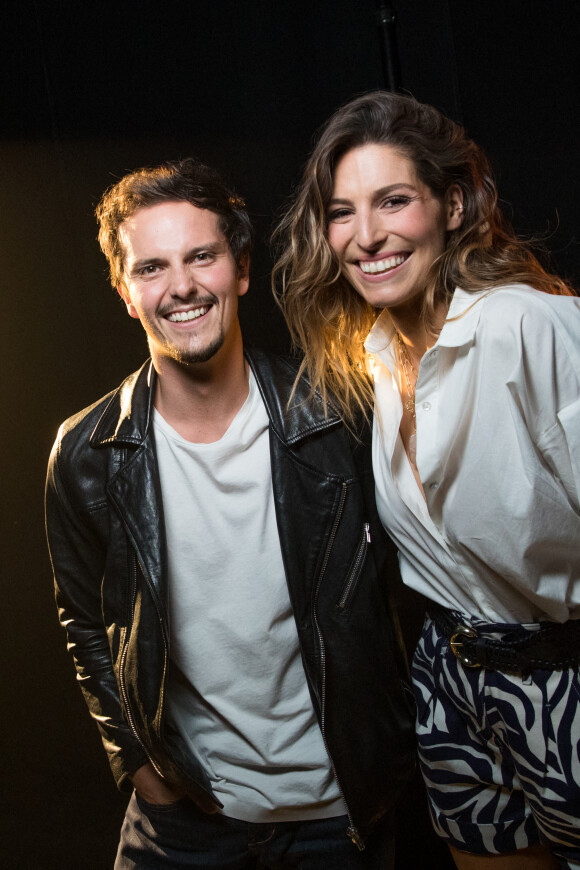 Exclusif - Laury Thilleman et son mari Juan Arbelaez - Backstage - Enregistrement de l'émission "La Chanson secrète 9" à la Seine musicale à Paris, diffusée le 27 novembre sur TF1 © Gaffiot-Moreau / Bestimage 