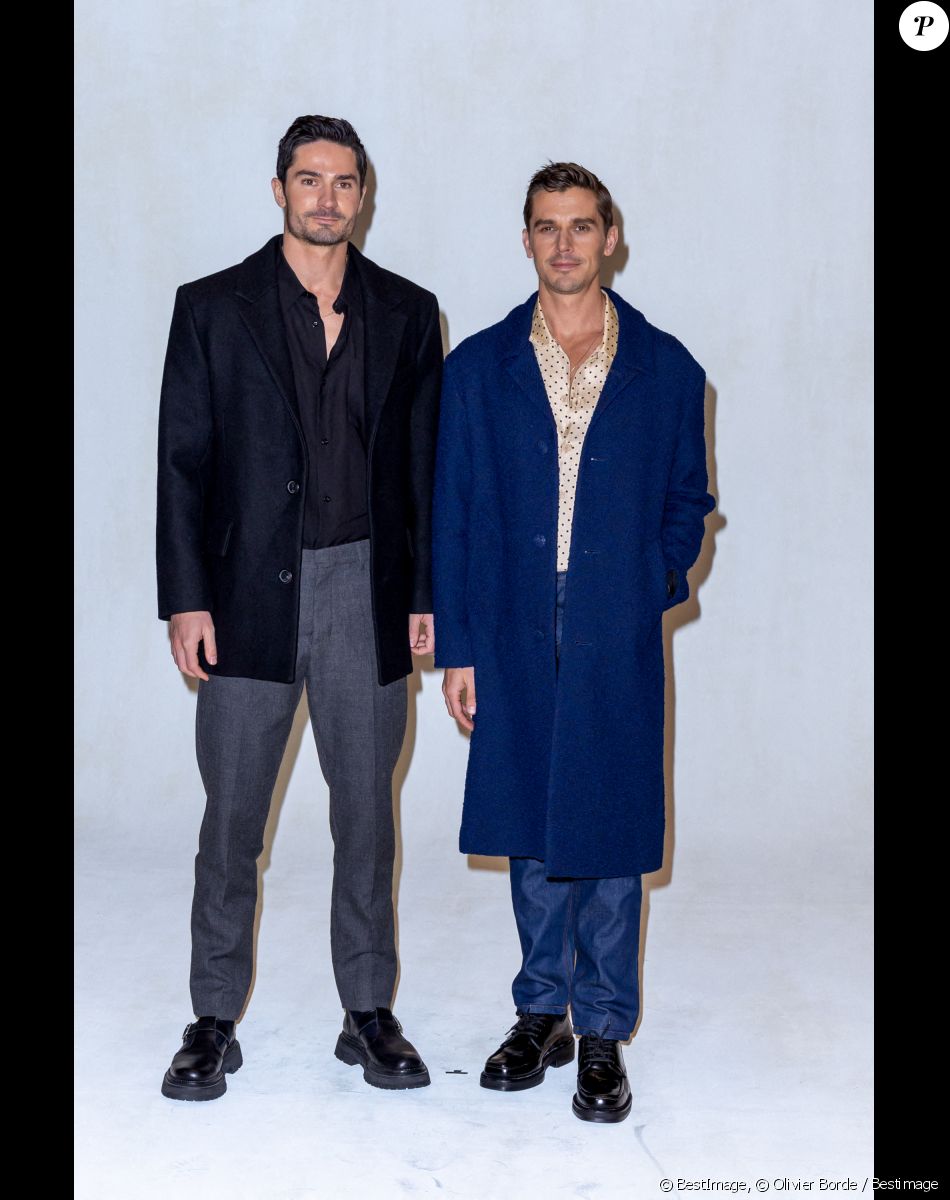 Antoni Porowski, Kevin Harrington - Photocall du défilé de mode Hommes "AMI" prêt-à-porter automne-hiver 2023/2024 lors de la fashion week de Paris. Le 19 janvier 2023 © Olivier Borde / Bestimage