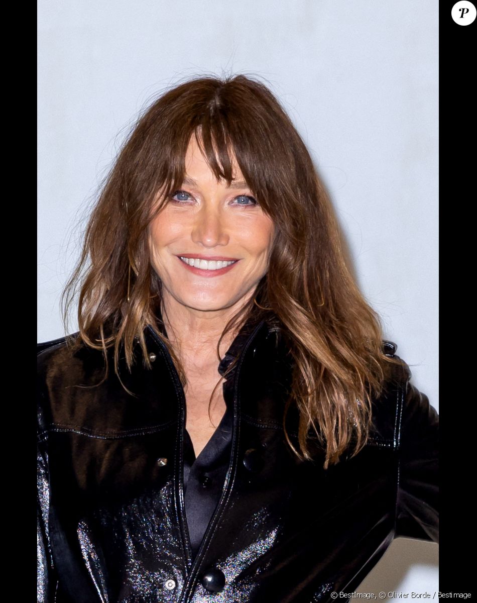 Carla Bruni - Photocall du défilé de mode Hommes "AMI" prêt-à-porter automne-hiver 2023/2024 lors de la fashion week de Paris. Le 19 janvier 2023 © Olivier Borde / Bestimage