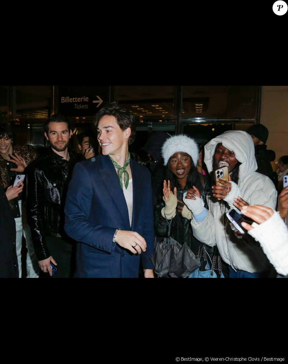 Noah Beck - Arrivées au défilé de mode Hommes "AMI" prêt-à-porter automne-hiver 2023/2024 lors de la fashion week de Paris. Le 19 janvier 2023 © Veeren-Christophe Clovis / Bestimage
