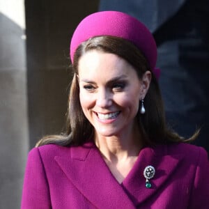 Catherine (Kate) Middleton, princesse de Galles, arrivent pou rencontrer le président de l'Afrique du Sud à l'hôtel Corinthia de Londres, Royaume Uni, le 22 novembre 2022. 