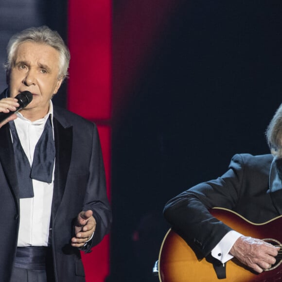 Exclusif - Pierre Billon - Michel Sardou en concert à la Seine Musicale, jusqu'au 7 janvier 2018 et les 14 et 15 mars, pour sa dernière tournée "La dernière danse" à Boulogne-Billancourt. Le 26 décembre 2017. La tournée se poursuivra en France jusqu'à fin mars 2018, et se terminera avec deux ultimes représentations les 23 et 24 mars à la Seine Musicale © Pierre Perusseau / Bestimage 