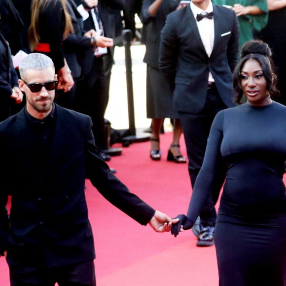 Info - Aya Nakamura et son ex-compagnon jugés pour violences réciproques - Vladimir Boudnikoff et sa compagne Aya Nakamura - Montée des marches du film " Armageddon Time " lors du 75ème Festival International du Film de Cannes. Le 19 mai 2022 © Dominique Jacovides / Bestimage 