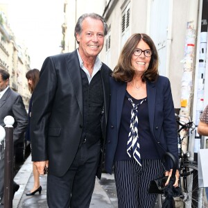 Michel Leeb et sa femme Béatrice - Mariage religieux de Michel Legrand et de Macha Méril en la cathédrale Saint-Alexandre-Nevsky de Paris le 18 septembre 2014