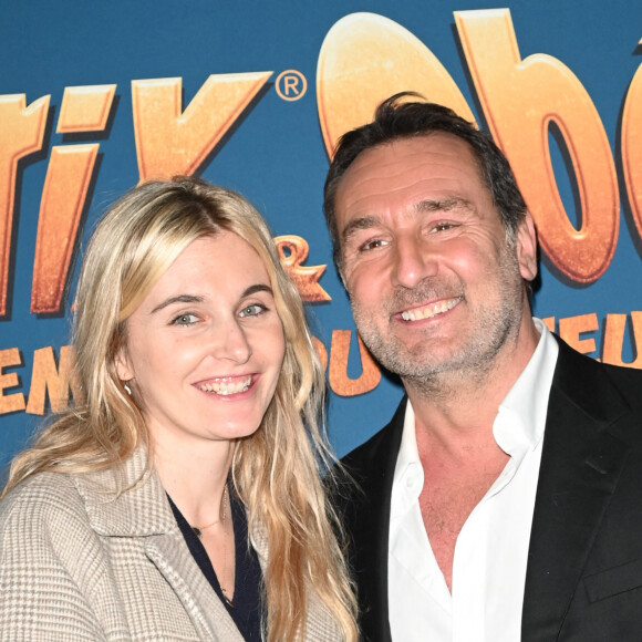 Exclusif - Gilles Lellouche et sa compagne Alizée Guinochet - Soirée de la première du film Astérix et Obélix "L'Empire du Milieu" au Club Haussmann à Paris le 15 janvier 2023. © Coadic Guirec/Bestimage 