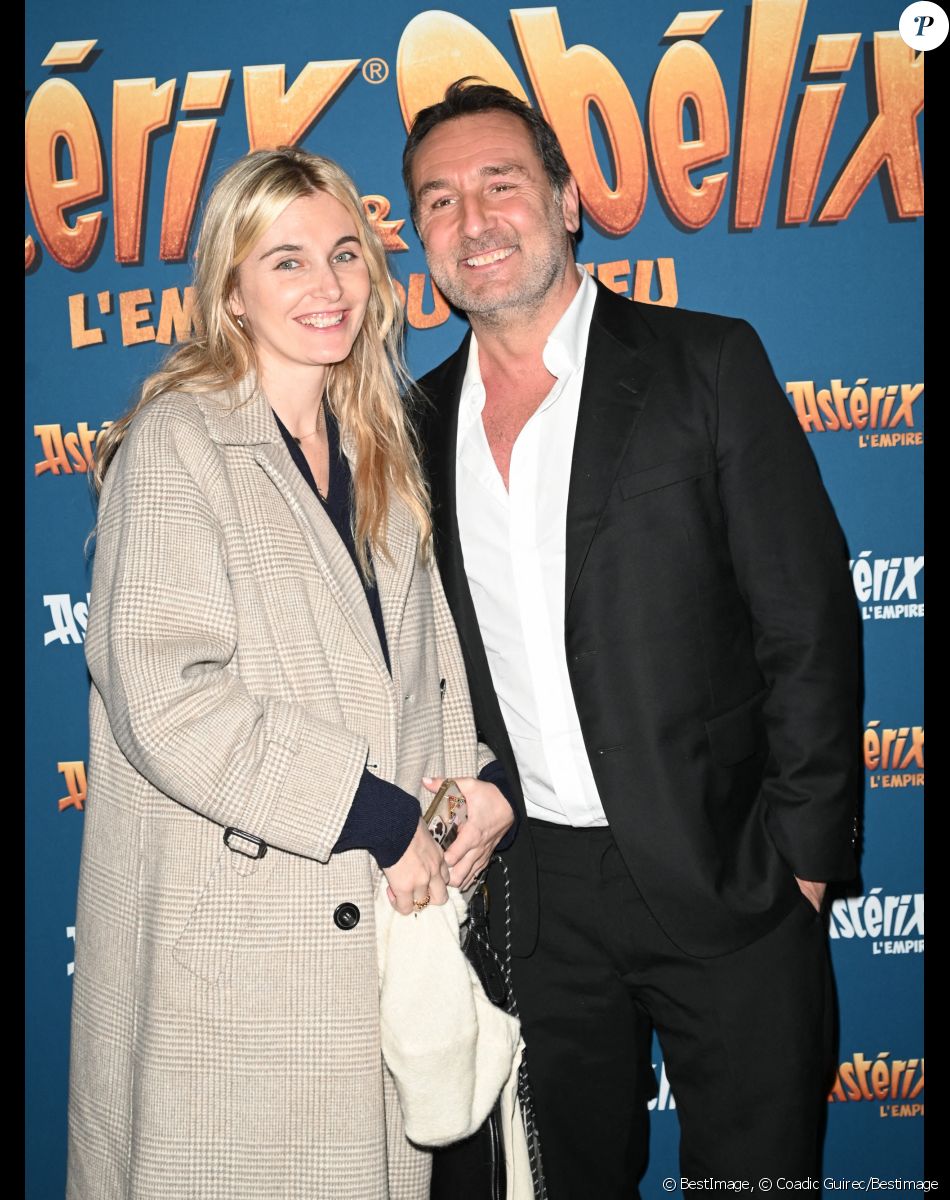 Exclusif - Gilles Lellouche et sa compagne Alizée Guinochet - Soirée de la première du film Astérix et Obélix "L'Empire du Milieu" au Club Haussmann à Paris le 15 janvier 2023. © Coadic Guirec/Bestimage