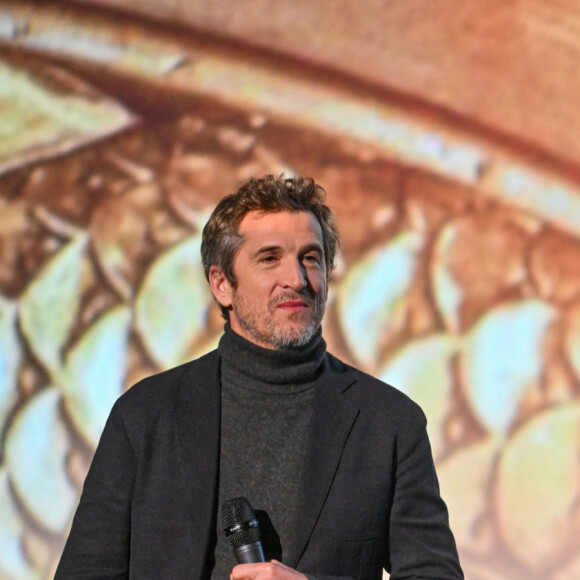 Guillaume Canet (réalisateur) et Gilles Lellouche lors de la présentation du film "Astérix et Obélix : L'Empire du Milieu" au Kinépolis à Bruxelles le 13 janvier 2023. © Frédéric Andrieu / Bestimage 