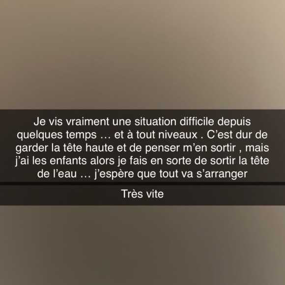 Julia Paredes poste un message alarmant en story Instagram, le 24 janvier 2023