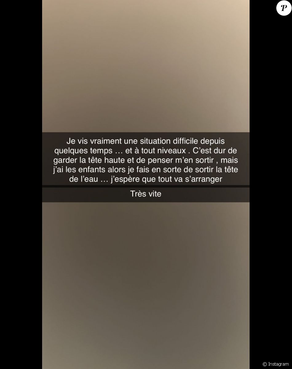 Julia Paredes poste un message alarmant en story Instagram, le 24 janvier 2023