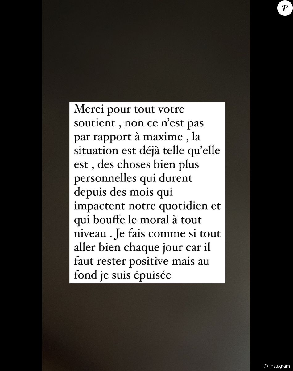 Julia Paredes poste un message alarmant en story Instagram, le 24 janvier 2023