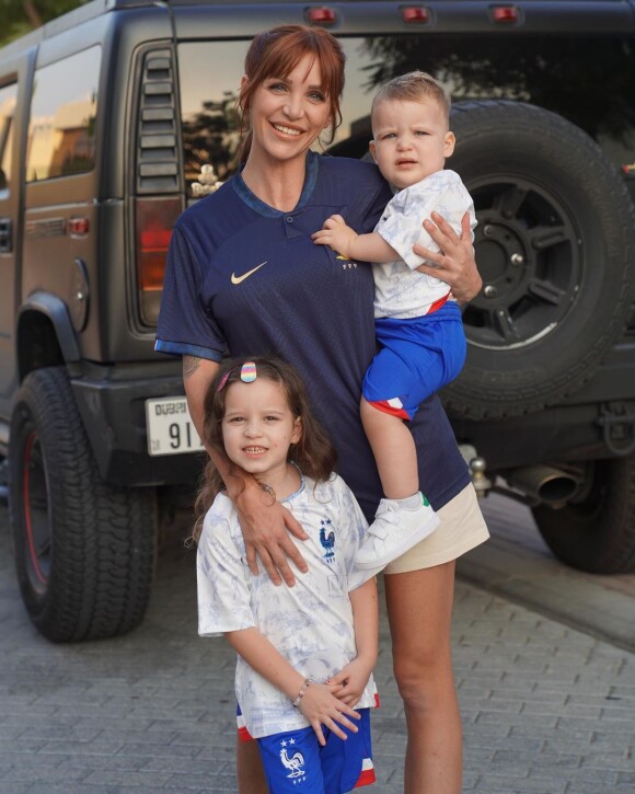 Julia Paredes et ses enfants Luna et Vittorio