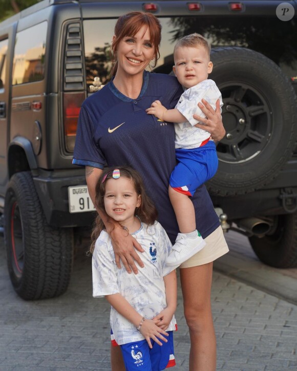 Julia Paredes et ses enfants Luna et Vittorio