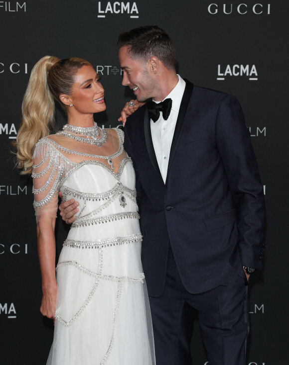 Paris Hilton, Carter Reum - 10e "Annual Art+Film Gala" organisé par Gucci à la "LACMA Art Gallery" à Los Angeles.
