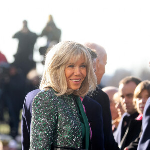 Brigitte Macron - Cérémonie d'accueil du président de la République française Emmanuel Macron et de la première Dame Brigitte Macron à la Maison Blanche à Washington le 1er décembre 2022. © Dominique Jacovides / Bestimage 