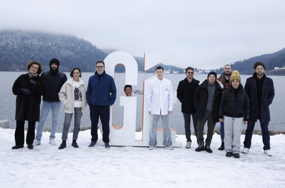 Anne Le Ny, Gringe, Michel Hazanavicius, Bérénice Bejo, Finnegan Oldfield, Catherine Ringer, Alex Lutz, Sébastien Marnier, Pierre Deladonchamps et Pierre Rochefort - Photocall du jury du 30e Festival international du film fantastique de Gérardmer, le 26 janvier 2023. © Denis Guignebourg / Bestimage