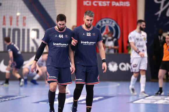 Nikola Karabatic (Paris Saint-Germain)Luka Karabatic (Paris Saint-Germain) - Handball "PSG HB - HBC Nantes (34-28)" au stade Pierre le Coubertin, le 13 mars 2022. 