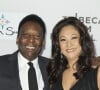 Pelé (Edson Arantes do Nascimento) et sa femme Marcia Aoki assistent à la première du film "Pelé : The birth of a legend" lors du Festival du Film de Tribeca à New York. Le 23 avril 2016