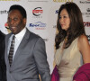 Pele et sa fiancée Marcia Cibelé Aoki- La princesse Stephanie de Monaco assiste a la ceremonie du 'Golden Foot Award' à Monaco.