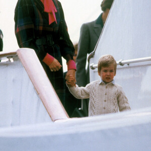 Diana et le prince William en 1985