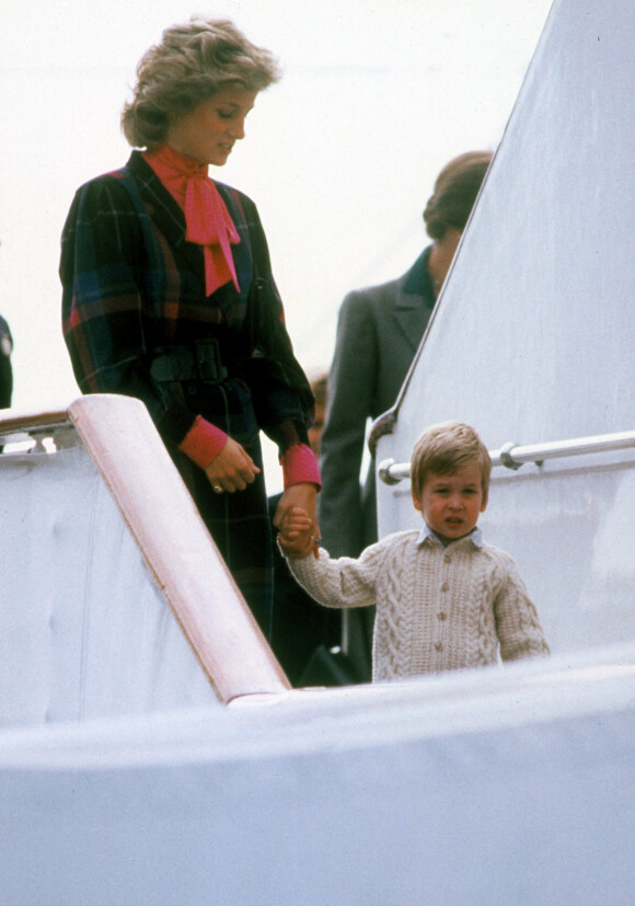 Diana et le prince William en 1985
