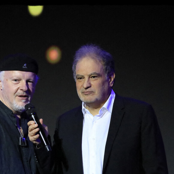Fred Chapellier, Raphaël Mezrahi - 9ème édition de "La nuit de la déprime" aux Folies Bergère à Paris le 30 janvier 2023. © Alain Guizard/Bestimage 