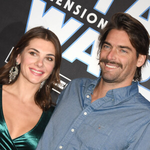 Camille Lacourt et sa compagne Alice Detollenaere - Avant-première du film "Star Wars : L'ascension de Skywalker" au cinéma Le Grand Rex à Paris. © Coadic Guirec/Bestimage 