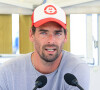 Camille Lacourt - Lancement du programme estival "Savoir nager" à la piscine de Villetaneuse. © Federico Pestellini / Panoramic / Bestimage