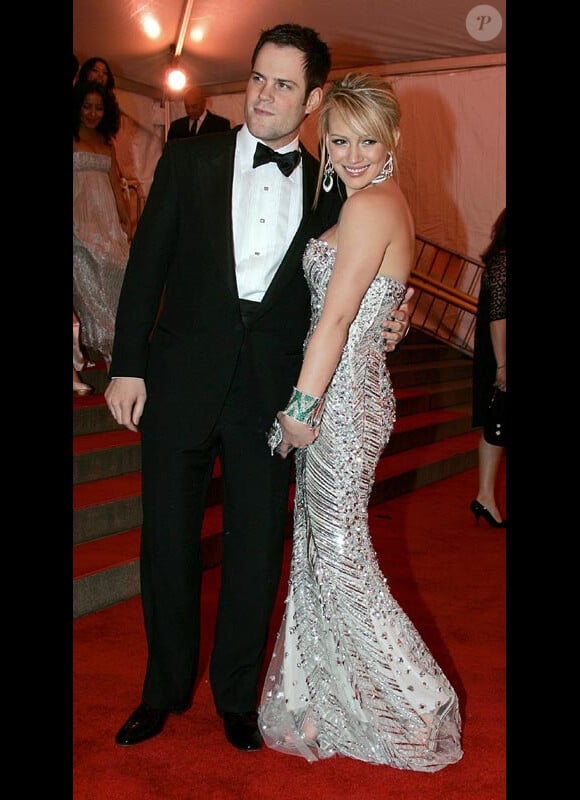 Hilary Duff et Mike Comrie lors d'une soirée à New York en mai 2008