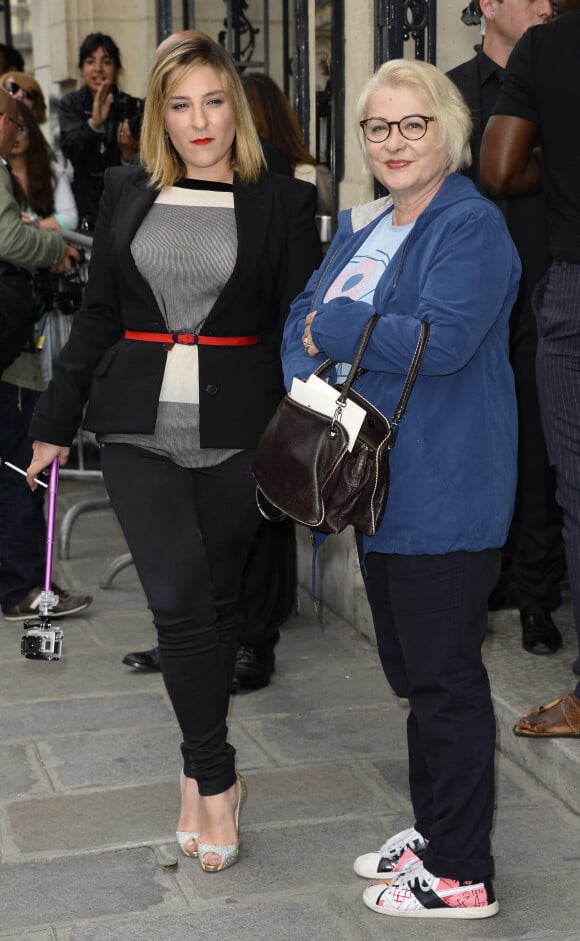 Josiane Balasko et sa fille Marilou Berry - Défilé de mode Haute-Couture Automne-Hiver 2013/2014 "Jean-Paul Gaultier" au Grand Palais à Paris. Le 3 juillet 2013