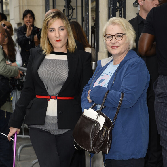 Josiane Balasko et sa fille Marilou Berry - Défilé de mode Haute-Couture Automne-Hiver 2013/2014 "Jean-Paul Gaultier" au Grand Palais à Paris. Le 3 juillet 2013