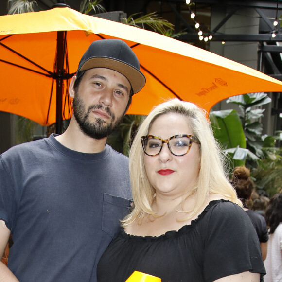 Semi-Exclusif - Alexis et sa compagne Marilou Berry lors de la soirée organisée pour célébrer les 10 ans de la salle de sports le "Klay Club" à Paris, le 28 juin 2019. © Marc Ausset-Lacroix/Bestimage