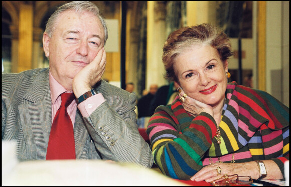 Louis Velle et Frédérique Hébrard - Fête du livre du Figaro Magazine en 2000