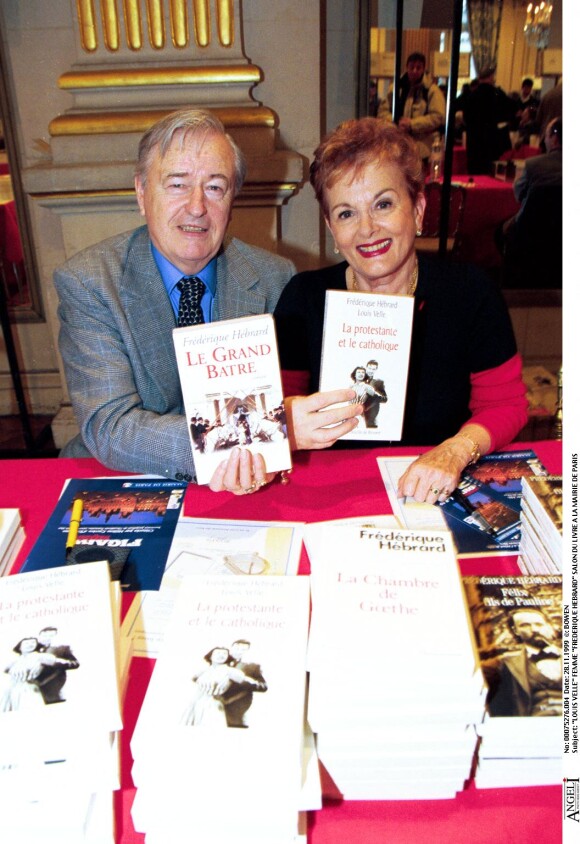 Louis Velle et Frédérique Hébrard - Salon du livre à la mairie de Paris en 1999