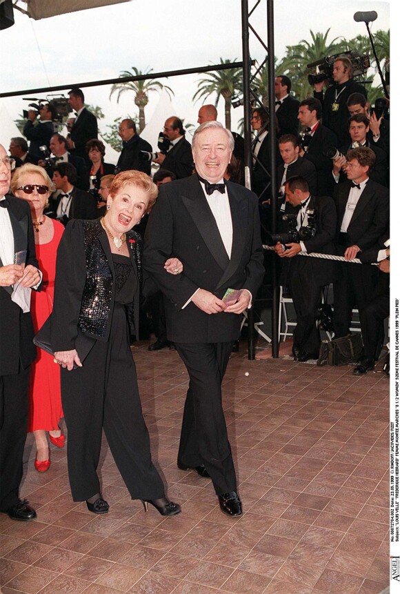 Louis Velle et Frédérique Hébrard - Festival de Cannes 1999