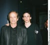 Patrick Chesnais et son fils Ferdinand à Paris en 2004