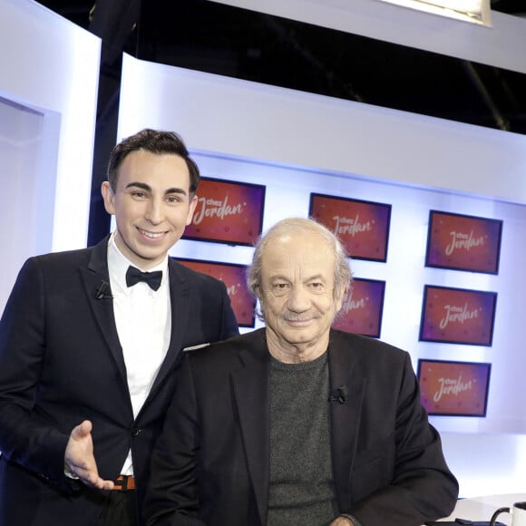 Exclusif - Jordan de Luxe et Patrick Chesnais - Enregistrement de l'émission "Chez Jordan" à Paris le 9 janvier 2023. © Cédric Perrin/Bestimage 