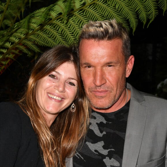 Semi Exclusif - Benjamin Castaldi et femme Vanessa Broussouloux lors de l'anniversaire (trois ans) de l'hôtel Les Jardins du Faubourg à Paris le 9 juin 2022.   © Veeren / Bestimage