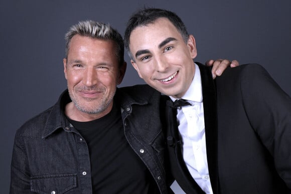 Benjamin Castaldi et Jordan de Luxe , lors de l'enregistrement de l'émission "Chez Jordan" à Paris. Le 11 mai 2022 © Cédric Perrin / Bestimage 