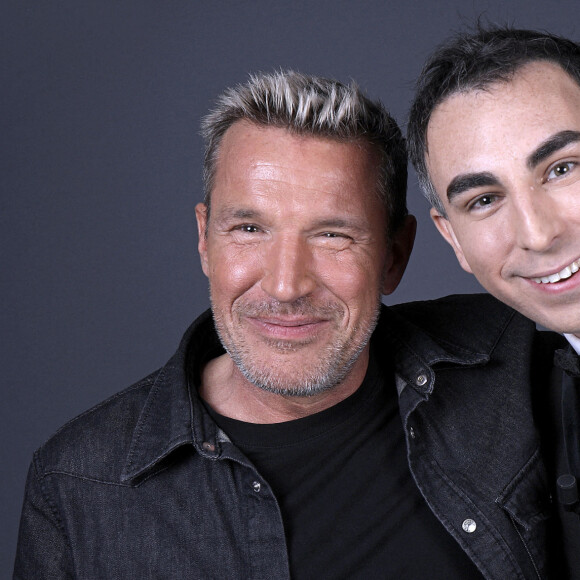 Benjamin Castaldi et Jordan de Luxe , lors de l'enregistrement de l'émission "Chez Jordan" à Paris. Le 11 mai 2022 © Cédric Perrin / Bestimage 