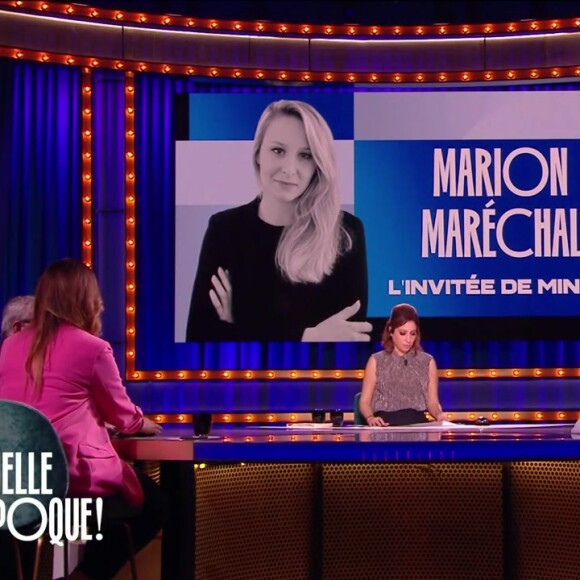 Quelle époque ! sur France 2 samedi 5 février 2023, avec Wally Dia et Marion Maréchal